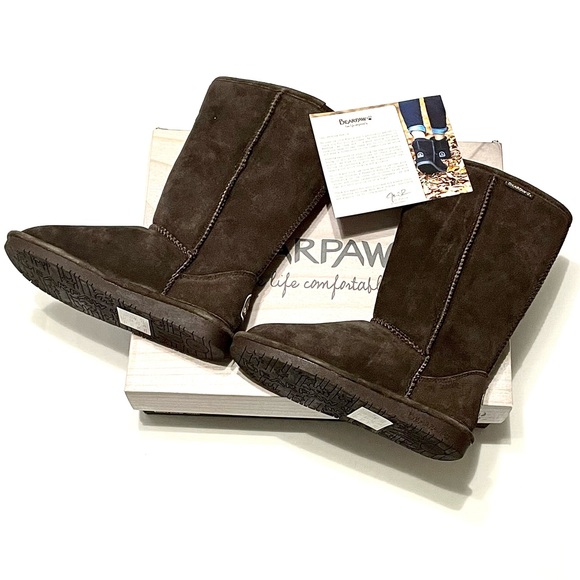 BearPaw Shoes - Bearpaw Women's Live Life Emma Tall 612W Winter Warm Boots Chocolate II 205 Sz 6